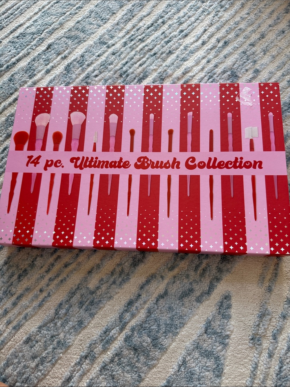 14 pc. Ultimate Brush Collection - Pink & Red Makeup Brush Set